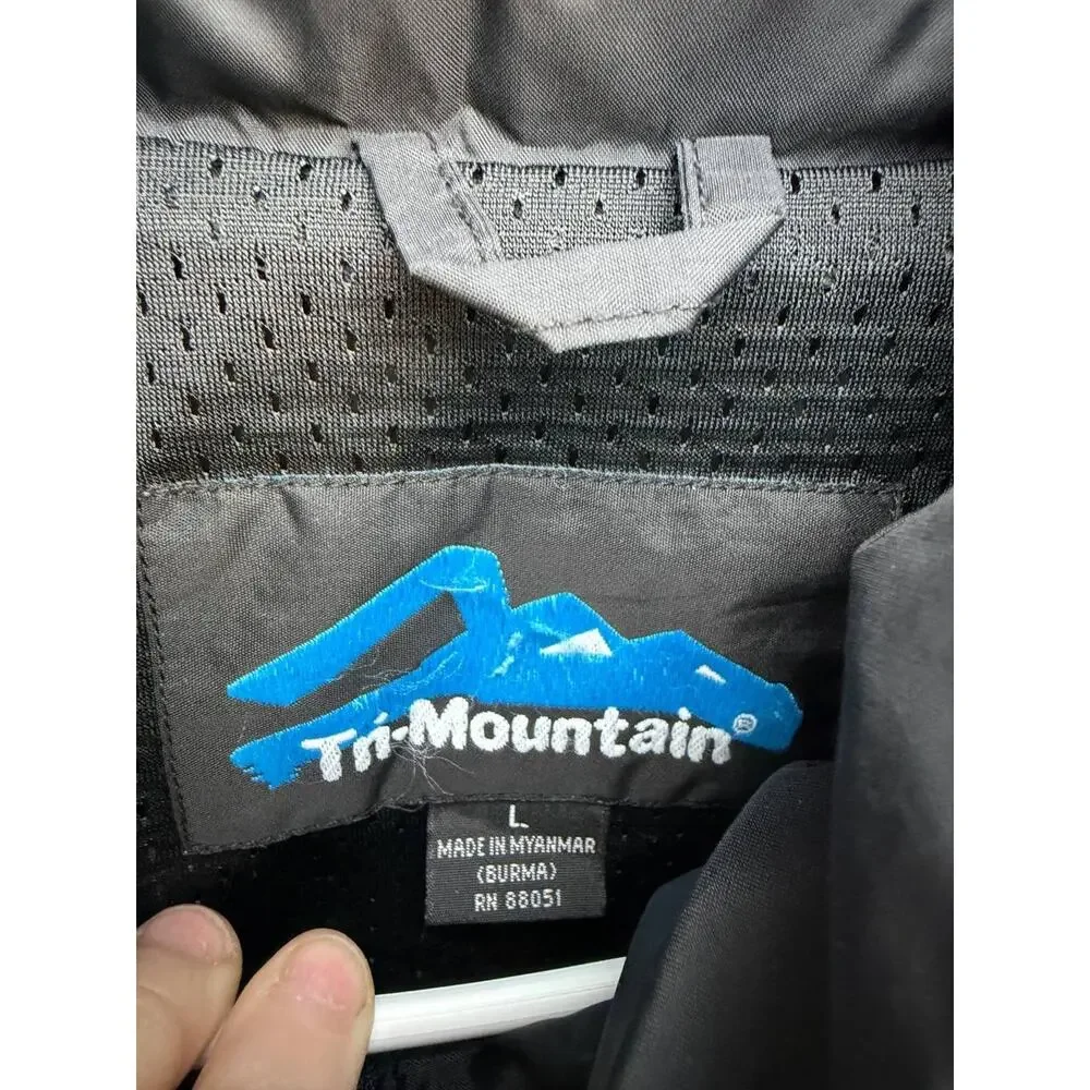 Tri-Mountain Florida Southern Athletic Training Men's L Black Windbreaker Jacket